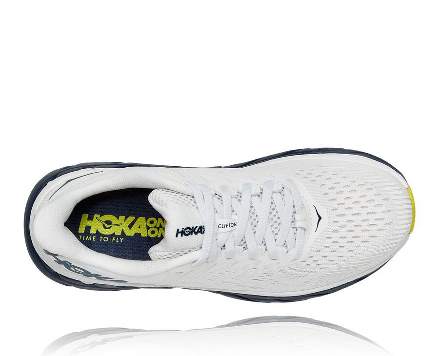 Hoka One One ランニングシューズ レディース 白/黒 - クリフトン 7 - KB8152693